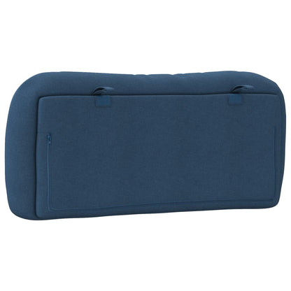 vidaXL Kopfteil-Kissen "Hvar" Blau 90 cm Stoff