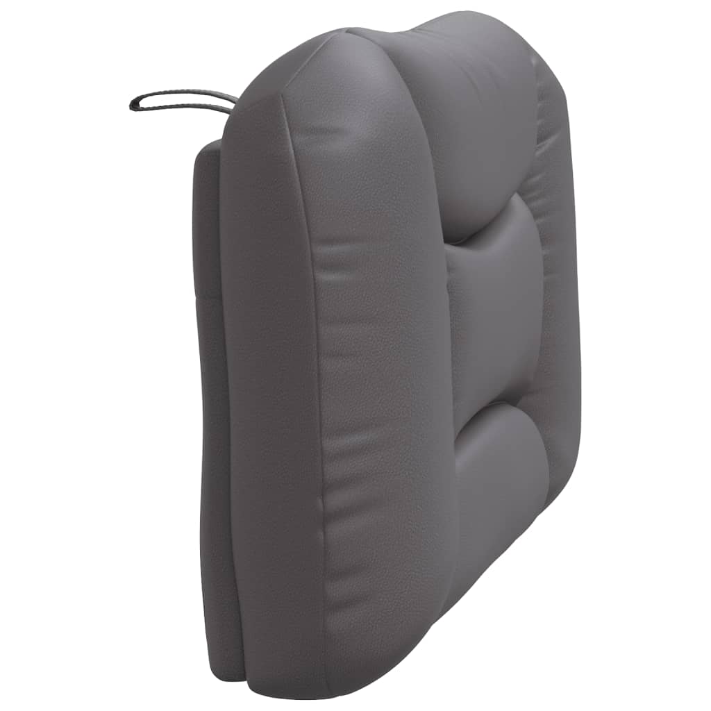 Kopfteil-Kissen "Hvar" Grau 90 cm Kunstleder