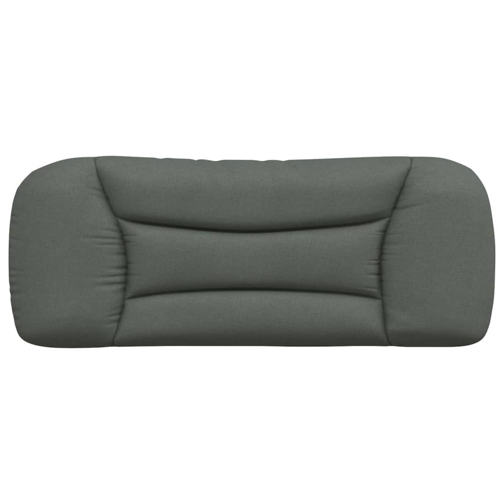 vidaXL Kopfteil-Kissen "Hvar" Dunkelgrau 100 cm Stoff