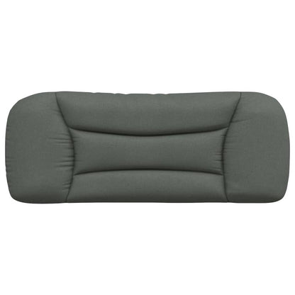vidaXL Kopfteil-Kissen "Hvar" Dunkelgrau 100 cm Stoff