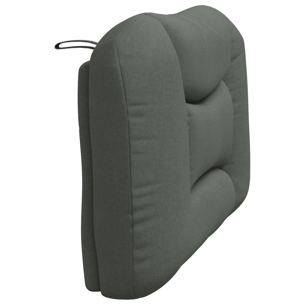 vidaXL Kopfteil-Kissen "Hvar" Dunkelgrau 100 cm Stoff