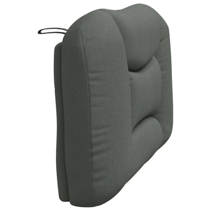 vidaXL Kopfteil-Kissen "Hvar" Dunkelgrau 100 cm Stoff