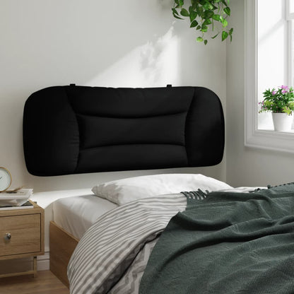 vidaXL Coussin de tête de lit « Hvar » noir 100 cm tissu