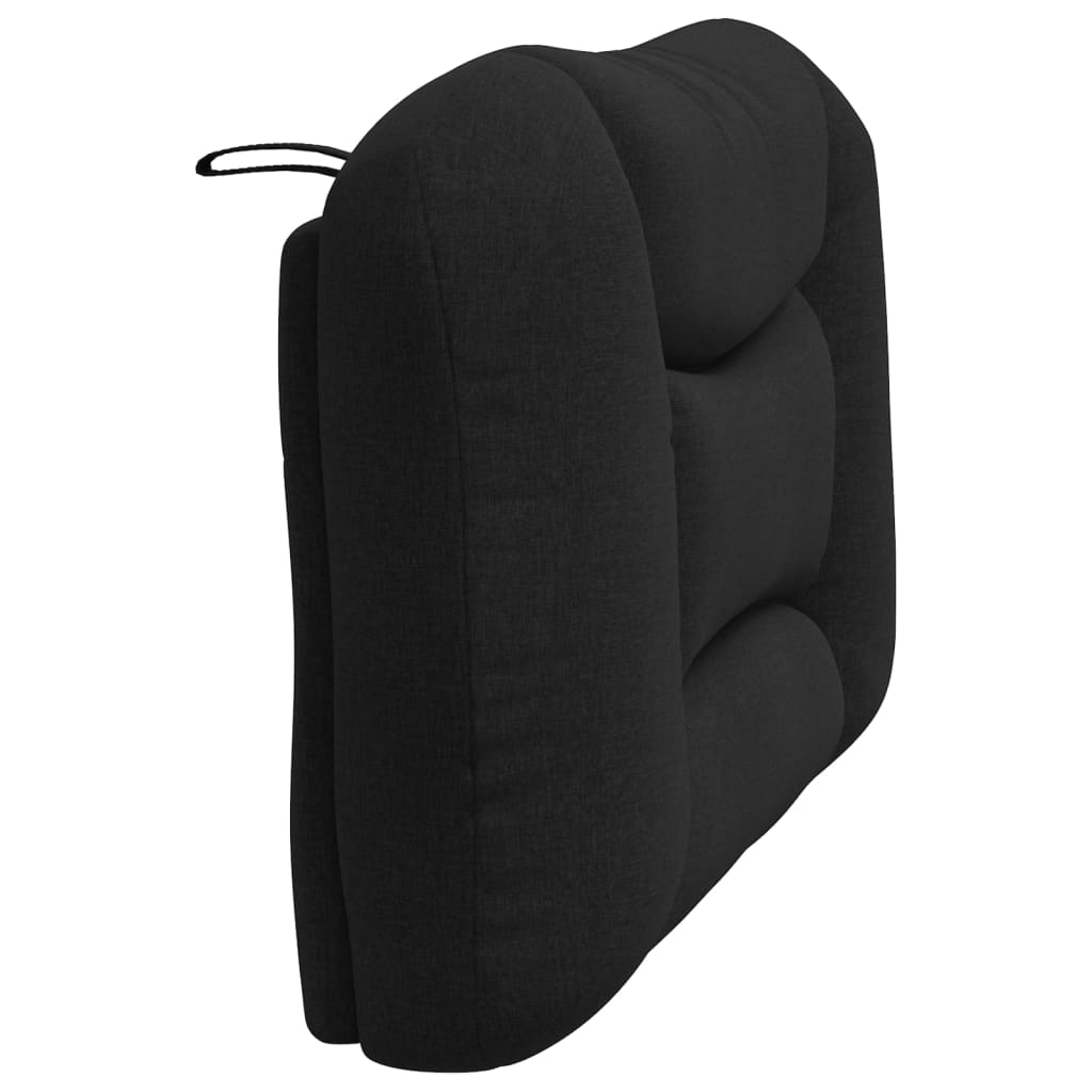 vidaXL Coussin de tête de lit « Hvar » noir 100 cm tissu