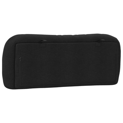 vidaXL Coussin de tête de lit « Hvar » noir 100 cm tissu