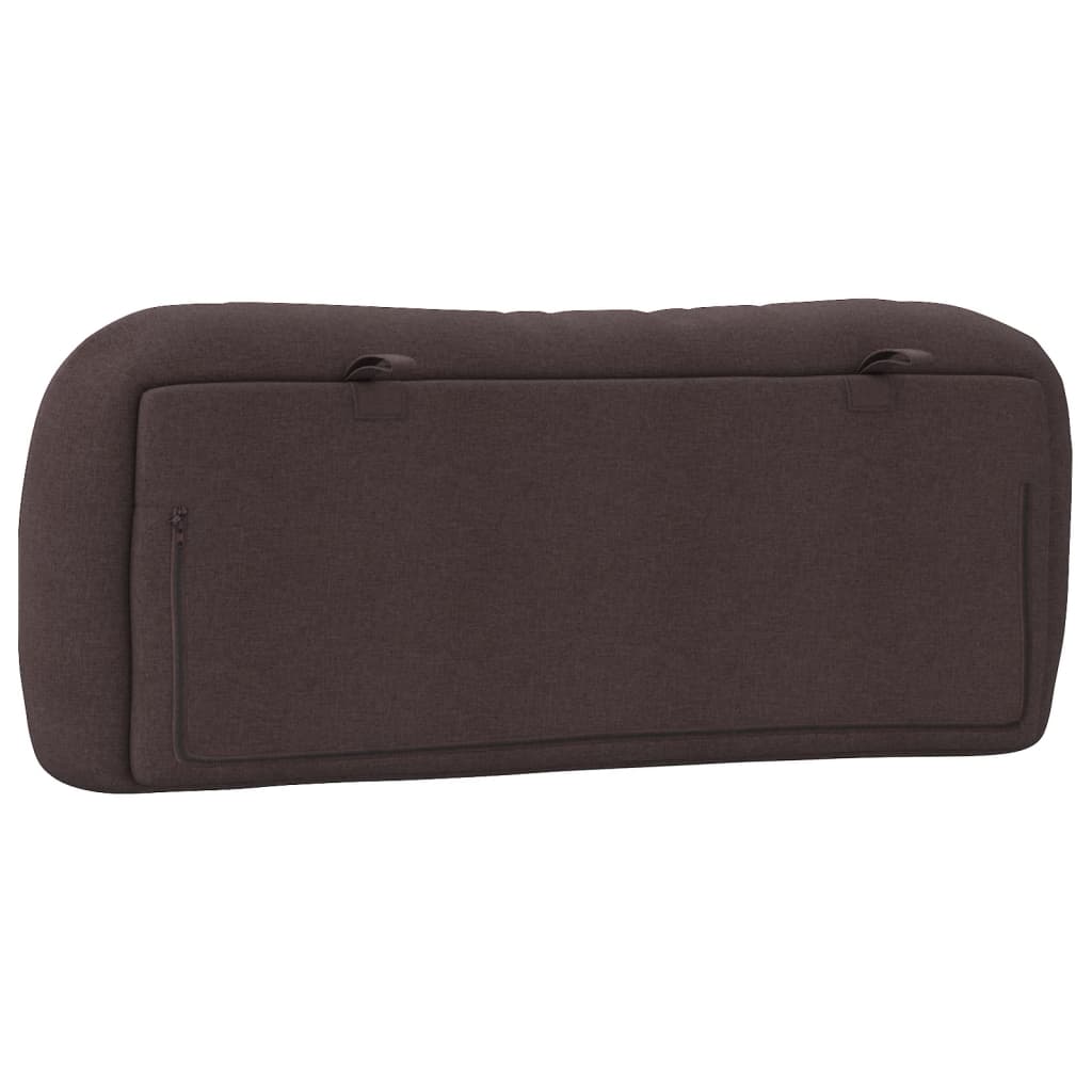 vidaXL Kopfteil-Kissen "Hvar" Dunkelbraun 100 cm Stoff