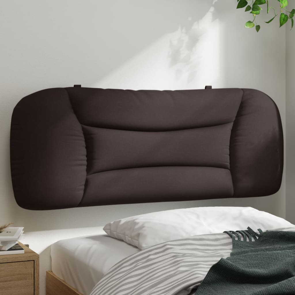 vidaXL Kopfteil-Kissen "Hvar" Dunkelbraun 100 cm Stoff