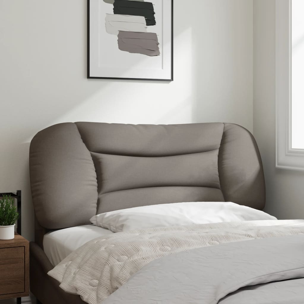 vidaXL Kopfteil-Kissen "Hvar" Taupe 100 cm Stoff