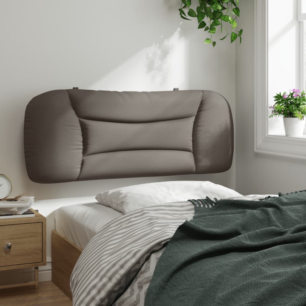 vidaXL Kopfteil-Kissen "Hvar" Taupe 100 cm Stoff