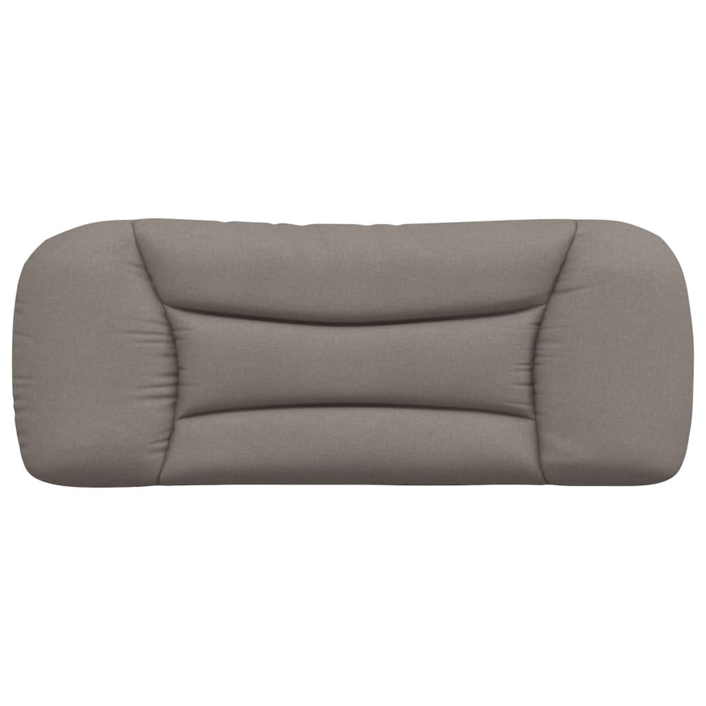 vidaXL Kopfteil-Kissen "Hvar" Taupe 100 cm Stoff
