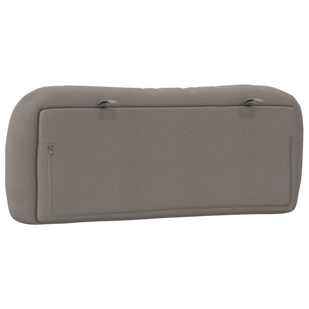 vidaXL Kopfteil-Kissen "Hvar" Taupe 100 cm Stoff