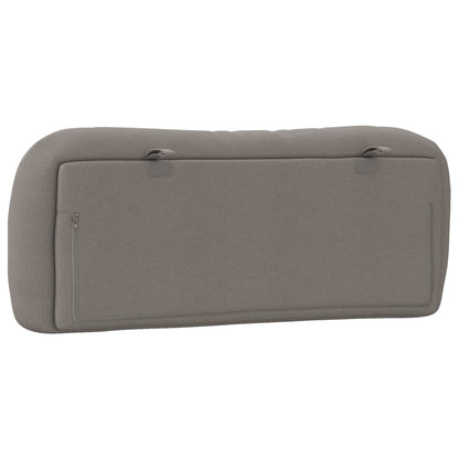 vidaXL Kopfteil-Kissen "Hvar" Taupe 100 cm Stoff