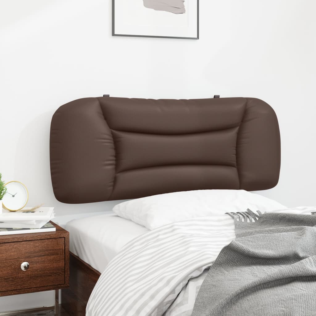 vidaXL Kopfteil-Kissen "Hvar" Braun 100 cm Kunstleder