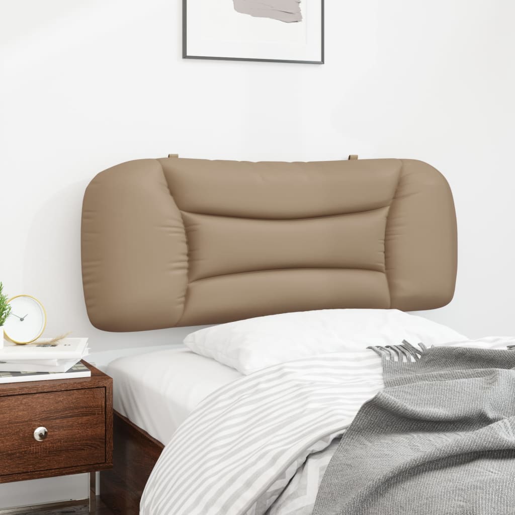 vidaXL Kopfteil-Kissen "Hvar" Cappuccino-Braun 100 cm Kunstleder