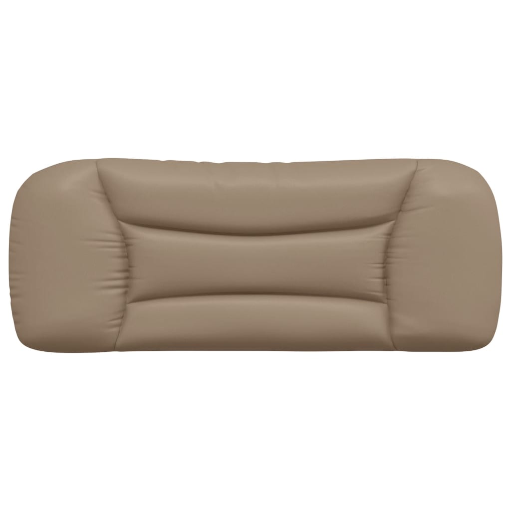 vidaXL Kopfteil-Kissen "Hvar" Cappuccino-Braun 100 cm Kunstleder