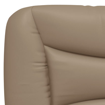 vidaXL Kopfteil-Kissen "Hvar" Cappuccino-Braun 100 cm Kunstleder