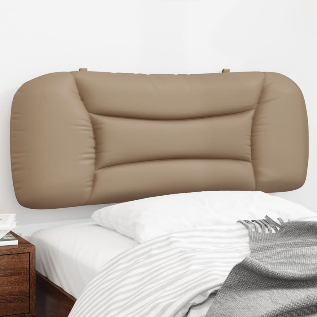 vidaXL Kopfteil-Kissen "Hvar" Cappuccino-Braun 100 cm Kunstleder