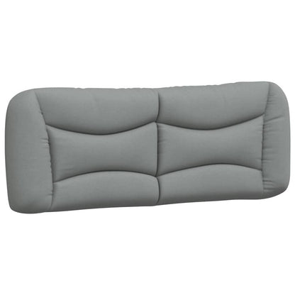 vidaXL Kopfteil-Kissen "Hvar" Hellgrau 120 cm Stoff