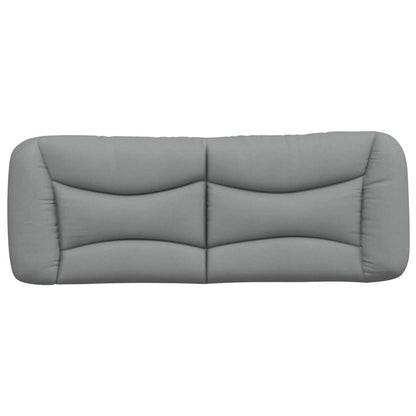 vidaXL Kopfteil-Kissen "Hvar" Hellgrau 120 cm Stoff