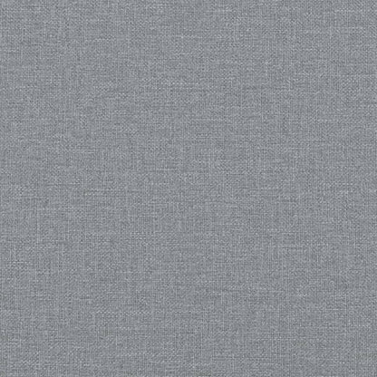 vidaXL Kopfteil-Kissen "Hvar" Hellgrau 120 cm Stoff