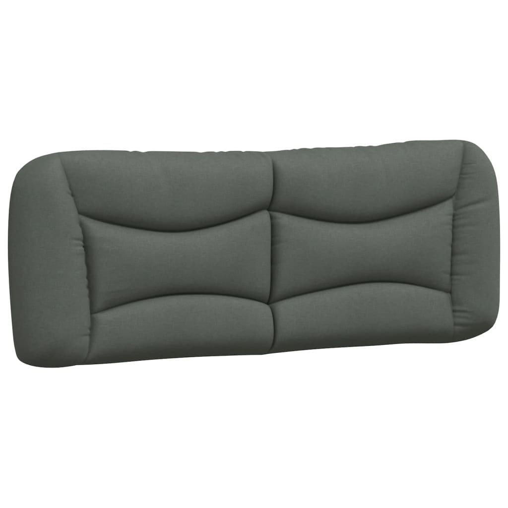 vidaXL Kopfteil-Kissen "Hvar" Dunkelgrau 120 cm Stoff