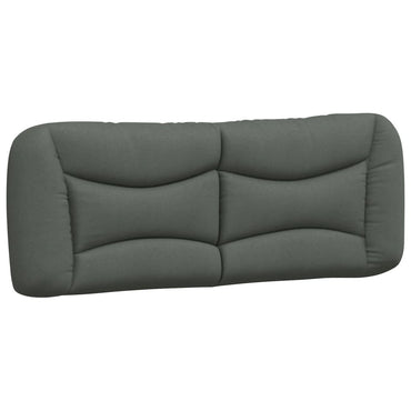 vidaXL Kopfteil-Kissen "Hvar" Dunkelgrau 120 cm Stoff