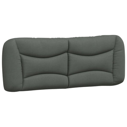 vidaXL Kopfteil-Kissen "Hvar" Dunkelgrau 120 cm Stoff