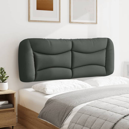 vidaXL Kopfteil-Kissen "Hvar" Dunkelgrau 120 cm Stoff
