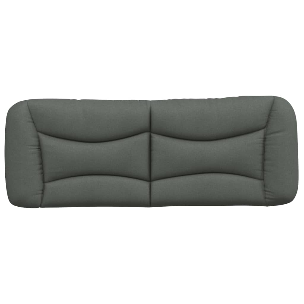 vidaXL Kopfteil-Kissen "Hvar" Dunkelgrau 120 cm Stoff