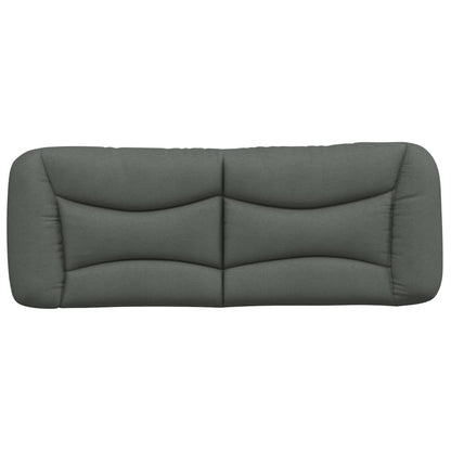 vidaXL Kopfteil-Kissen "Hvar" Dunkelgrau 120 cm Stoff