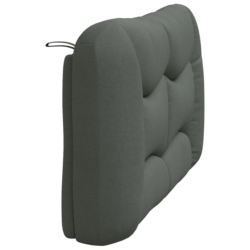 vidaXL Kopfteil-Kissen "Hvar" Dunkelgrau 120 cm Stoff