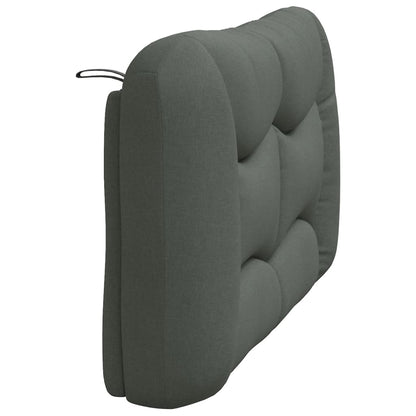 vidaXL Kopfteil-Kissen "Hvar" Dunkelgrau 120 cm Stoff