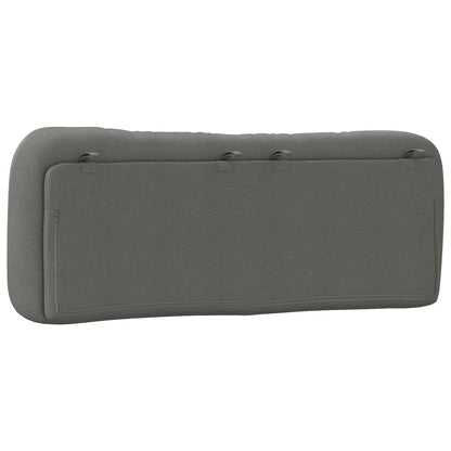 vidaXL Kopfteil-Kissen "Hvar" Dunkelgrau 120 cm Stoff