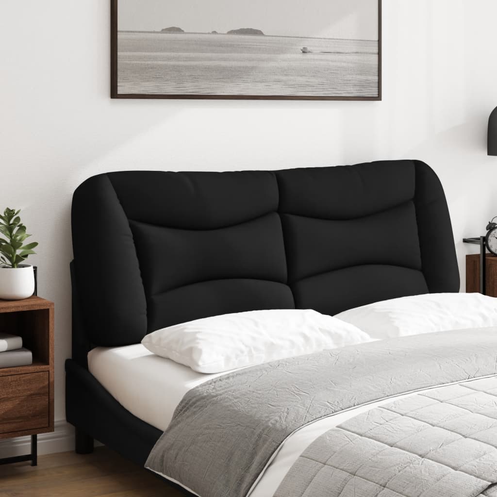 vidaXL Kopfteil-Kissen "Hvar" Schwarz 120 cm Stoff