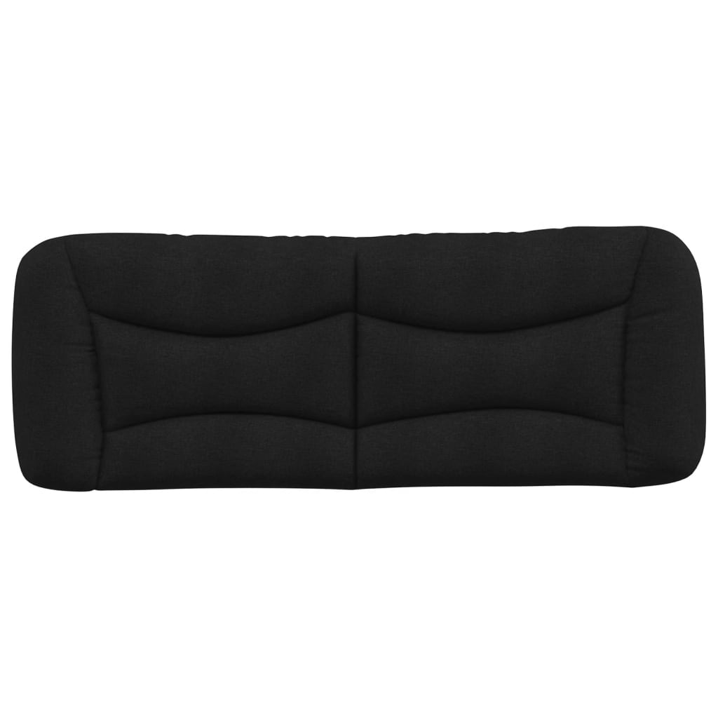vidaXL Kopfteil-Kissen "Hvar" Schwarz 120 cm Stoff