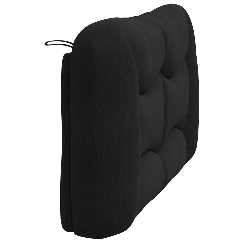 vidaXL Kopfteil-Kissen "Hvar" Schwarz 120 cm Stoff