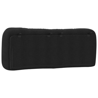 vidaXL Kopfteil-Kissen "Hvar" Schwarz 120 cm Stoff