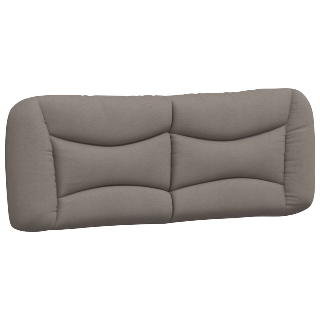 vidaXL Kopfteil-Kissen "Hvar" Taupe 120 cm Stoff