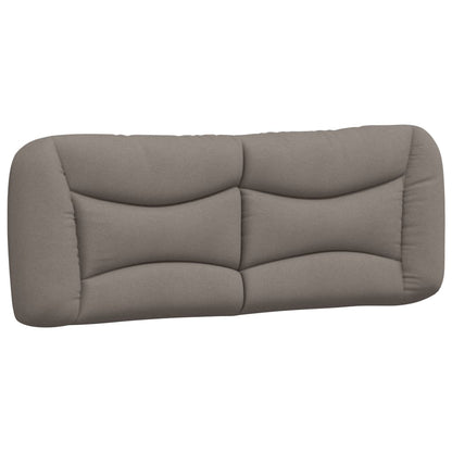 vidaXL Kopfteil-Kissen "Hvar" Taupe 120 cm Stoff