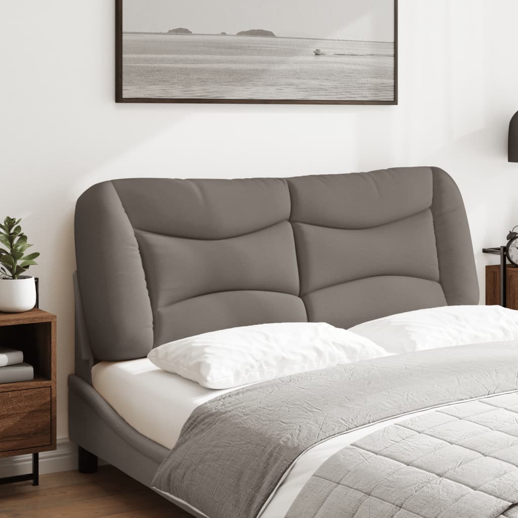 vidaXL Kopfteil-Kissen "Hvar" Taupe 120 cm Stoff