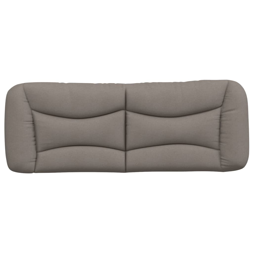 vidaXL Kopfteil-Kissen "Hvar" Taupe 120 cm Stoff