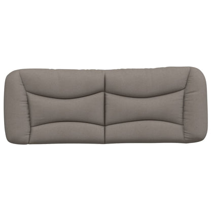 vidaXL Kopfteil-Kissen "Hvar" Taupe 120 cm Stoff