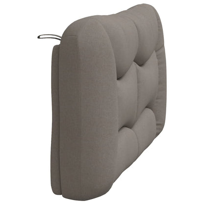 vidaXL Kopfteil-Kissen "Hvar" Taupe 120 cm Stoff