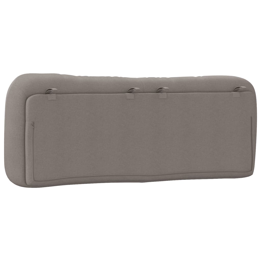 vidaXL Kopfteil-Kissen "Hvar" Taupe 120 cm Stoff