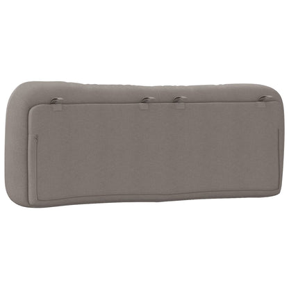 vidaXL Kopfteil-Kissen "Hvar" Taupe 120 cm Stoff