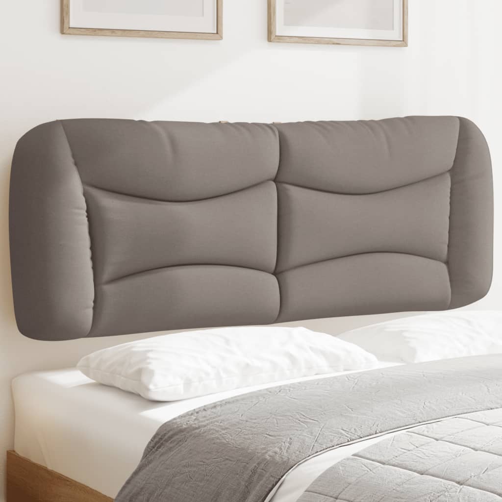 vidaXL Kopfteil-Kissen "Hvar" Taupe 120 cm Stoff