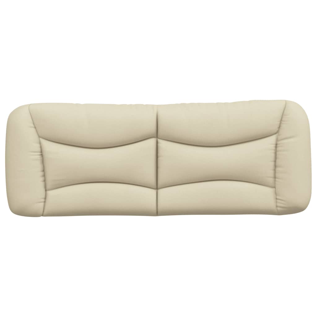 vidaXL Kopfteil-Kissen "Hvar" Creme 120 cm Stoff