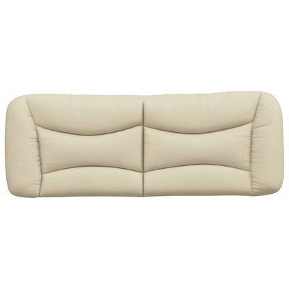 vidaXL Kopfteil-Kissen "Hvar" Creme 120 cm Stoff