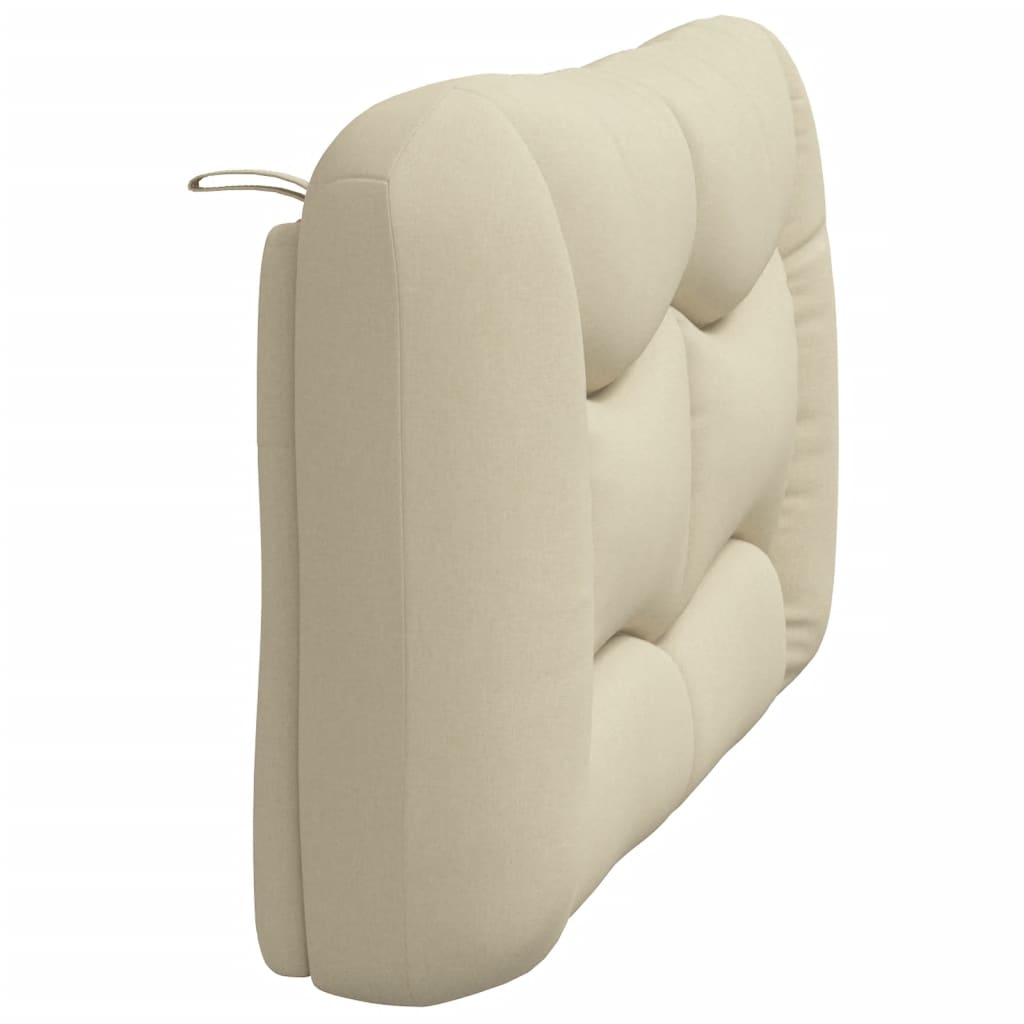 vidaXL Kopfteil-Kissen "Hvar" Creme 120 cm Stoff