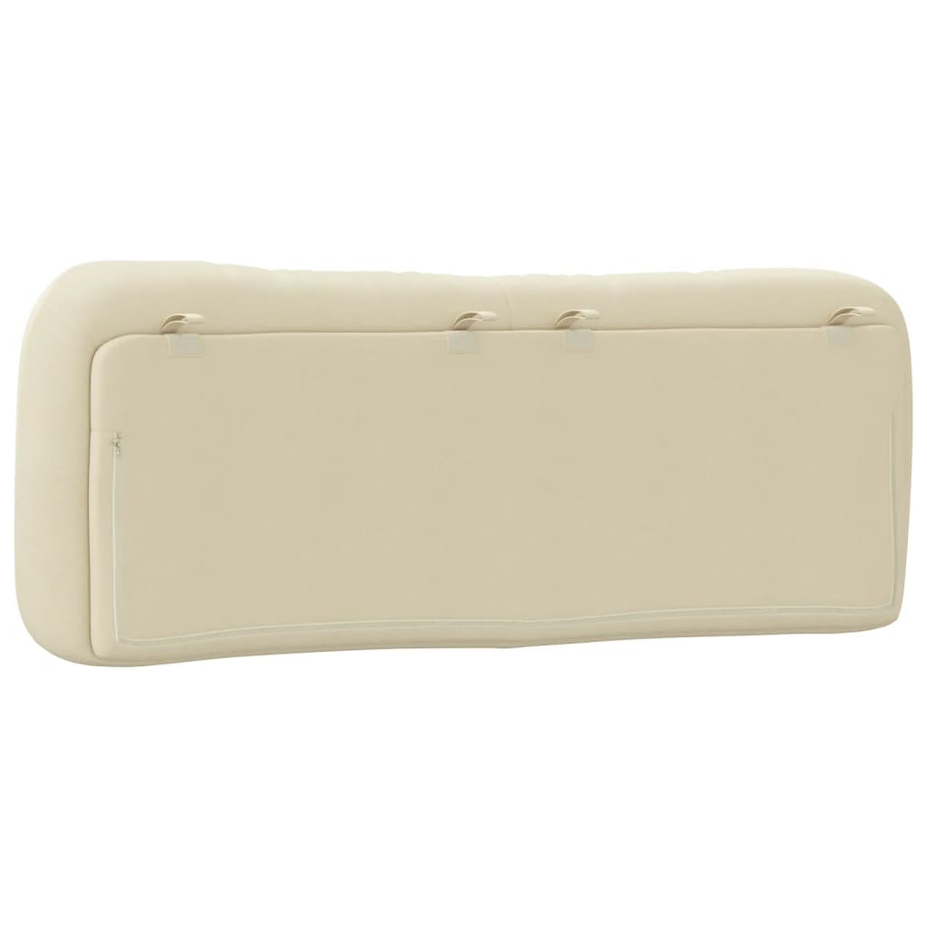 vidaXL Kopfteil-Kissen "Hvar" Creme 120 cm Stoff